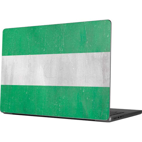 Nigeria Flag Distressed MacBook Pro 14in (2021-24) Skin